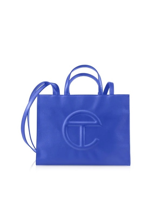 Telfar Handbags - TELFAR Painter’s Tape Blue Medium Shopping Bag